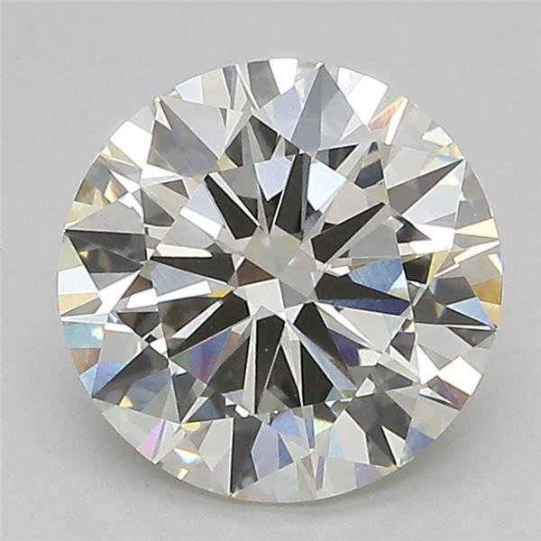2.57ct J VVS2 Excellent Cut Round Lab Grown Diamond