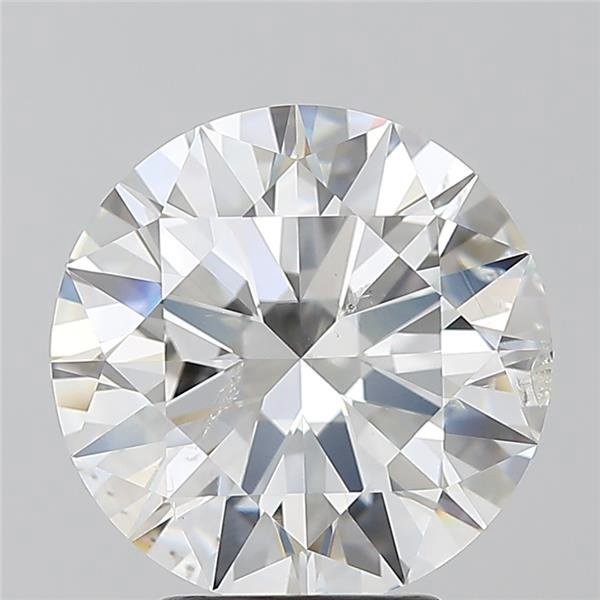 3.74ct G SI2 Rare Carat Ideal Cut Round Diamond