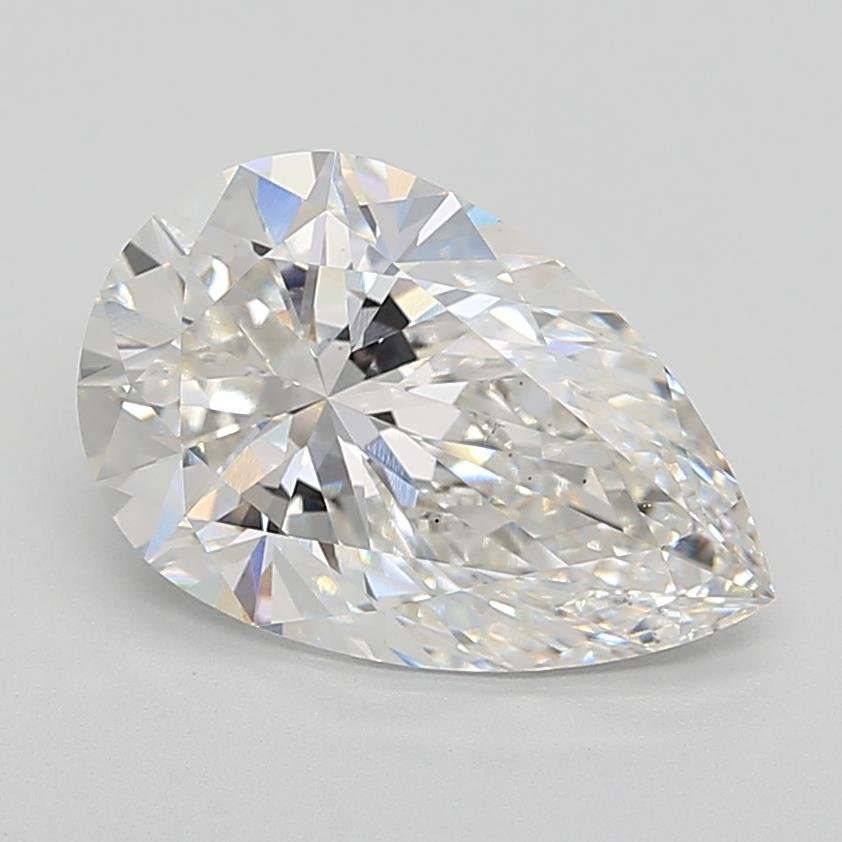 4.04ct E VS2 Rare Carat Ideal Cut Pear Lab Grown Diamond