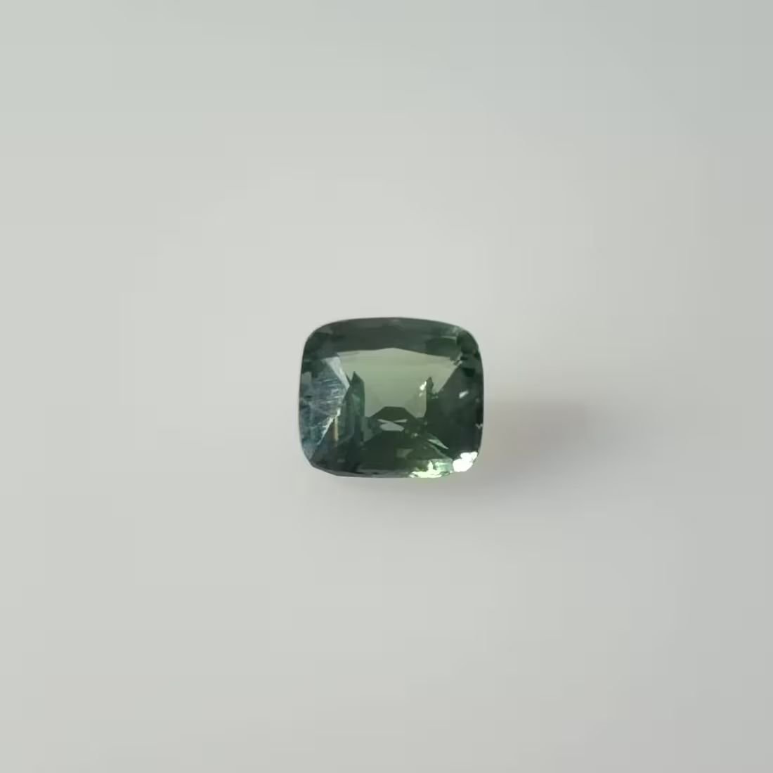 1.07 Carat Teal Cushion Sapphire