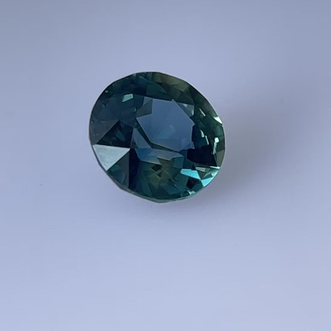 2.15 Carat Teal Round Sapphire