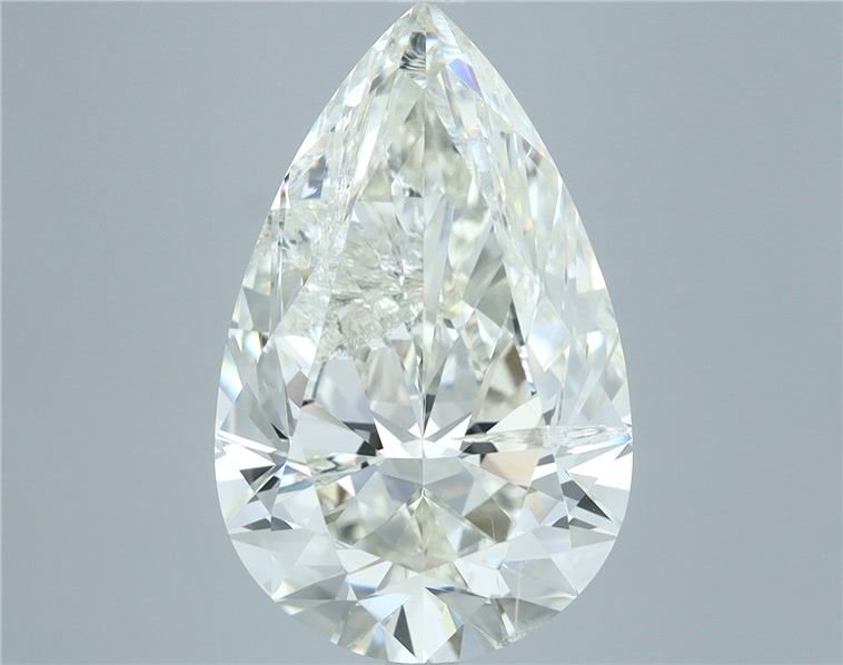8.26ct I SI2 Rare Carat Ideal Cut Pear Diamond