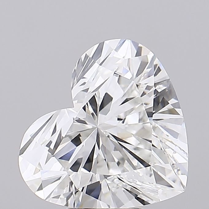 6.56ct F VVS2 Rare Carat Ideal Cut Heart Lab Grown Diamond