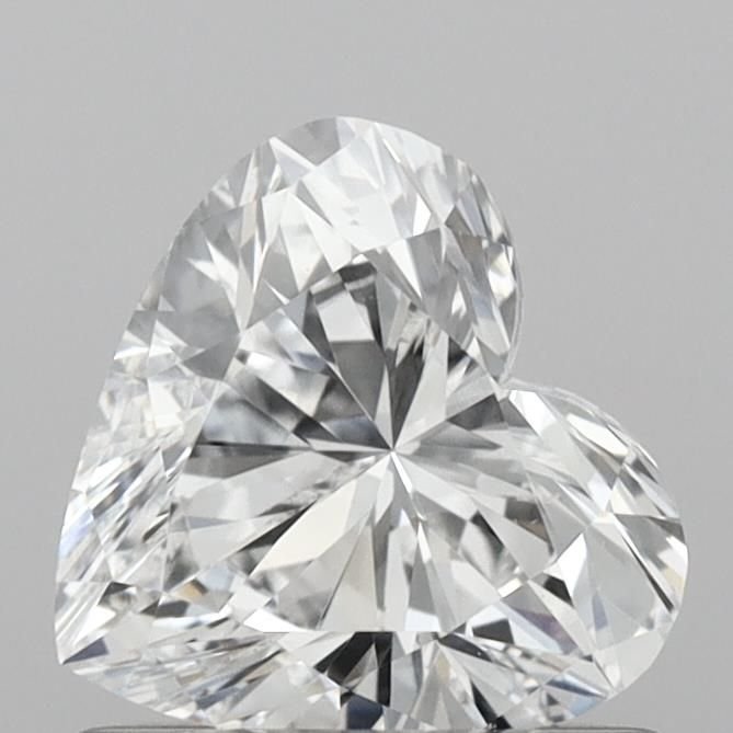 0.76ct D VVS2 Rare Carat Ideal Cut Heart Lab Grown Diamond