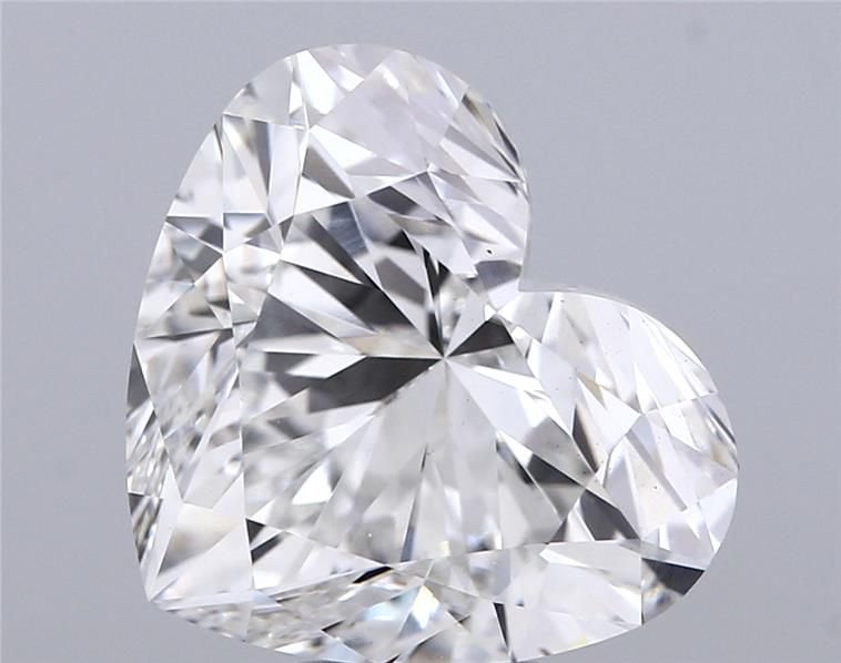 7.09ct F VS1 Rare Carat Ideal Cut Heart Lab Grown Diamond