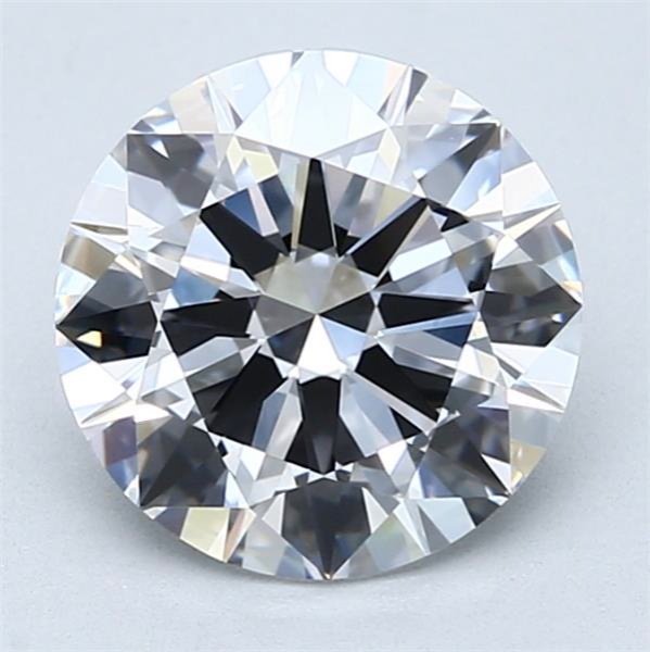 2.60ct D VVS2 Rare Carat Ideal Cut Round Diamond