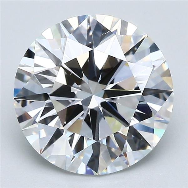 3.01ct D SI1 Very Good Cut Round Diamond