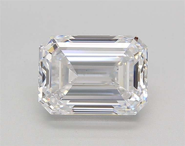 1.95ct D VS2 Excellent Cut Emerald Lab Grown Diamond