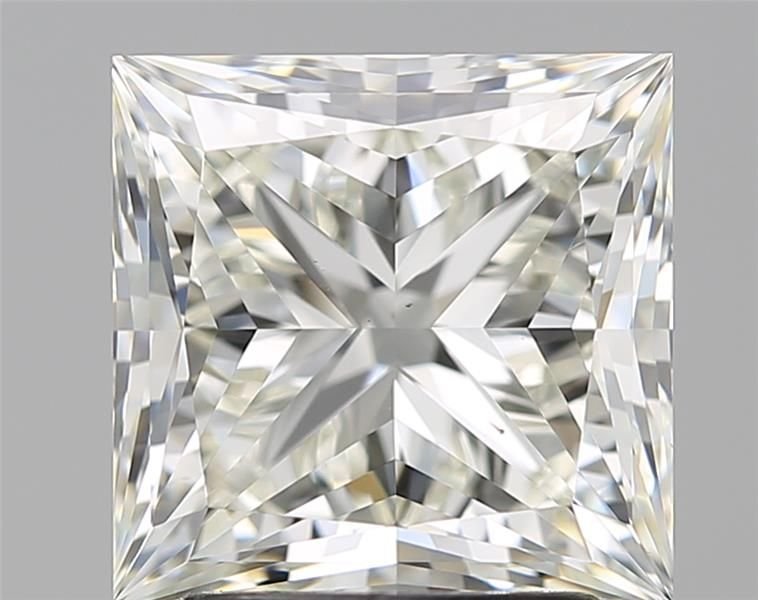 3.01ct K VS2 Rare Carat Ideal Cut Princess Diamond