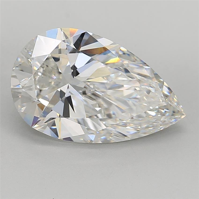 6.03ct F VS1 Rare Carat Ideal Cut Pear Lab Grown Diamond