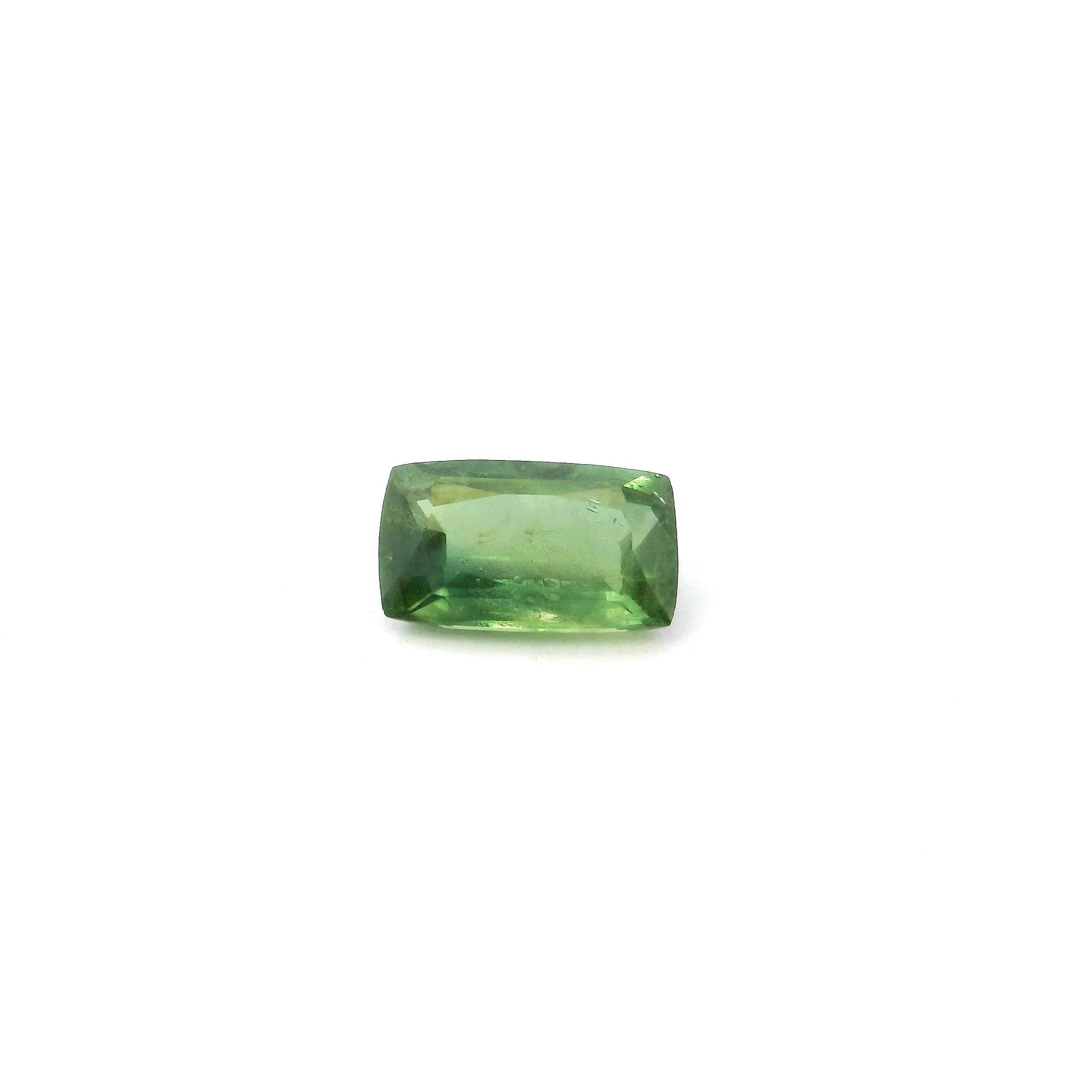0.85 Carat Green Cushion Sapphire
