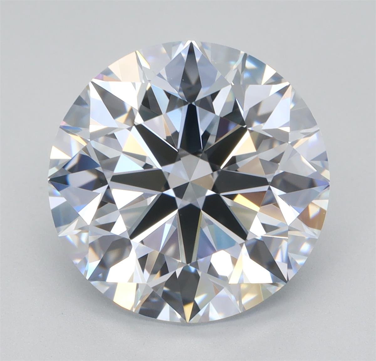 4.34ct F VVS2 Rare Carat Ideal Cut Round Lab Grown Diamond