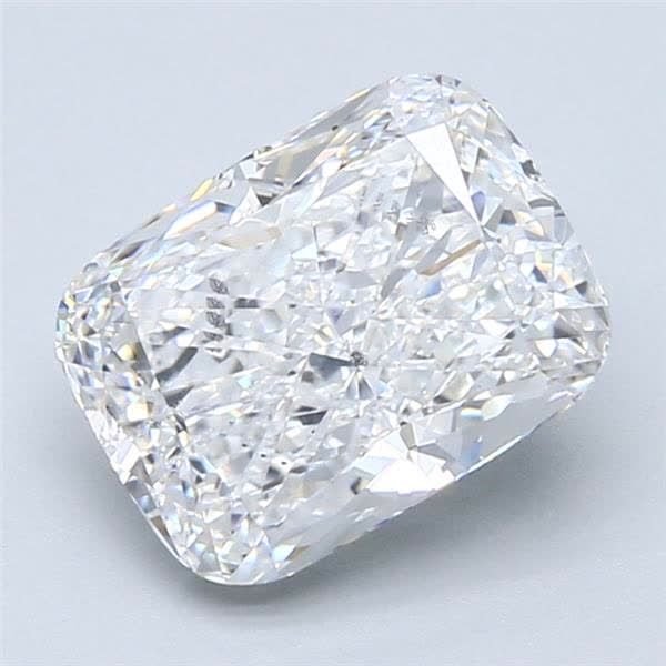 3.02ct F SI2 Rare Carat Ideal Cut Cushion Diamond