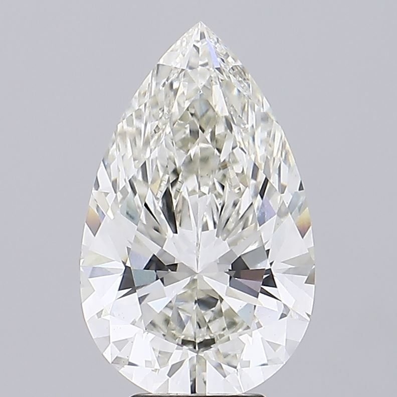 6.11ct H VS1 Rare Carat Ideal Cut Pear Lab Grown Diamond