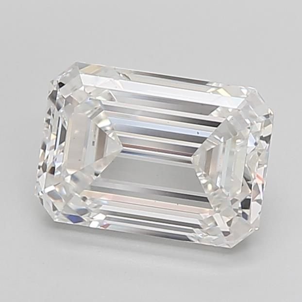 4.24ct F VS1 Excellent Cut Emerald Lab Grown Diamond