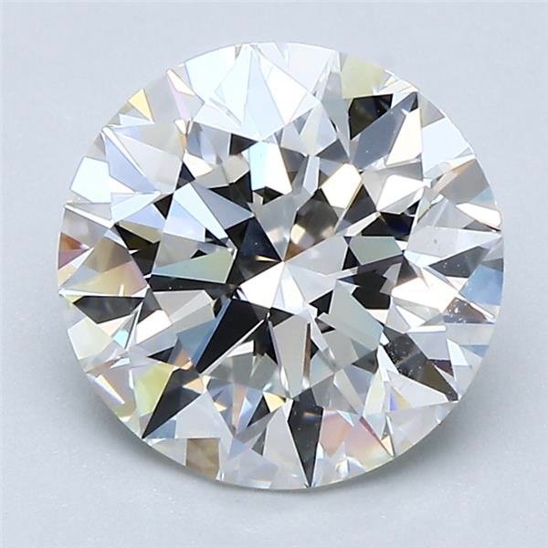 2.70ct G VVS2 Rare Carat Ideal Cut Round Diamond