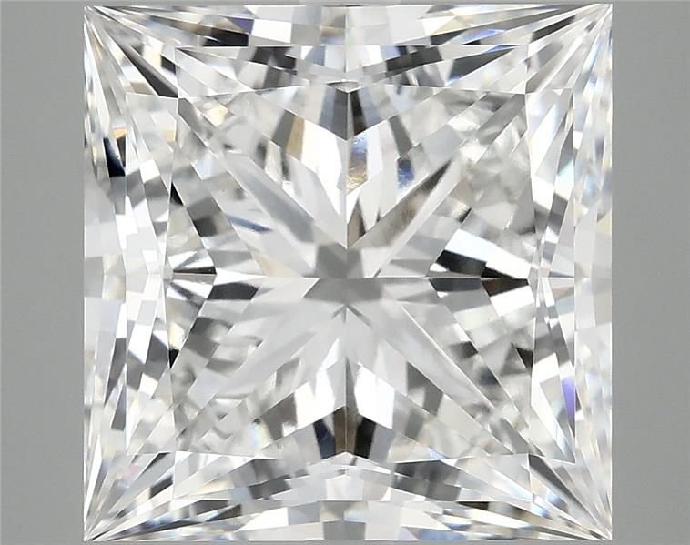 8.07ct E VVS2 Rare Carat Ideal Cut Princess Lab Grown Diamond
