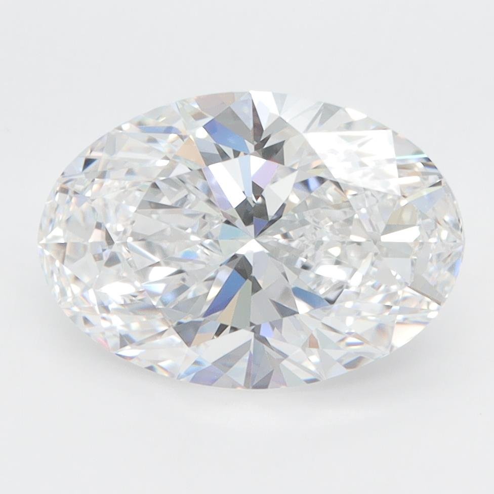 3.02ct D VS1 Rare Carat Ideal Cut Oval Lab Grown Diamond