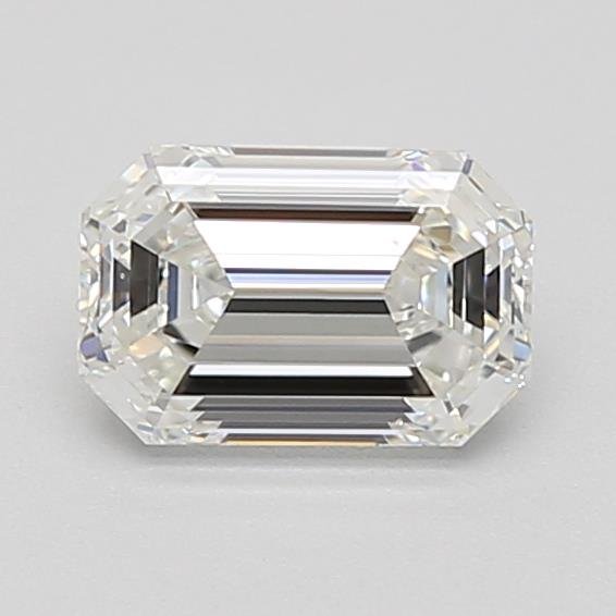 0.76ct F VVS2 Very Good Cut Emerald Lab Grown Diamond