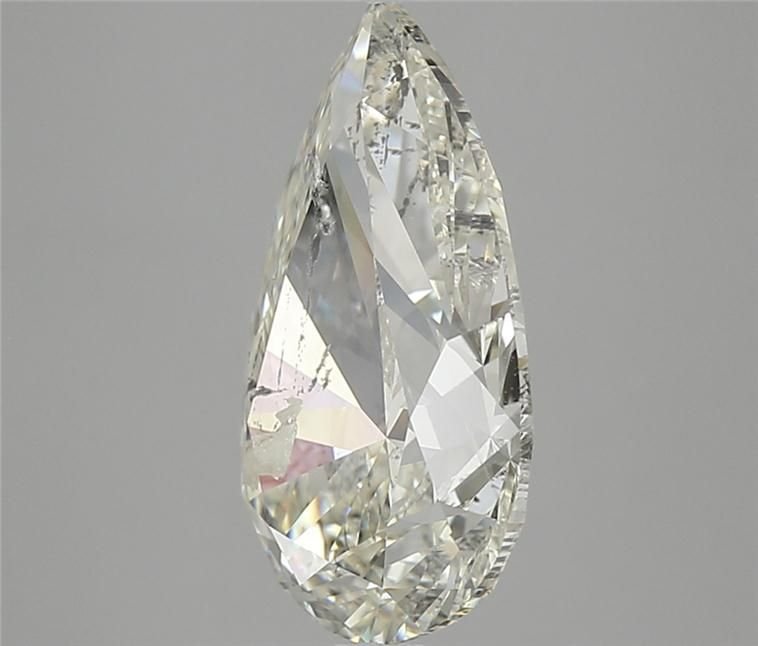 5.01ct K SI2 Rare Carat Ideal Cut Pear Diamond