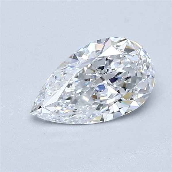 0.63ct D VVS1 Excellent Cut Pear Diamond