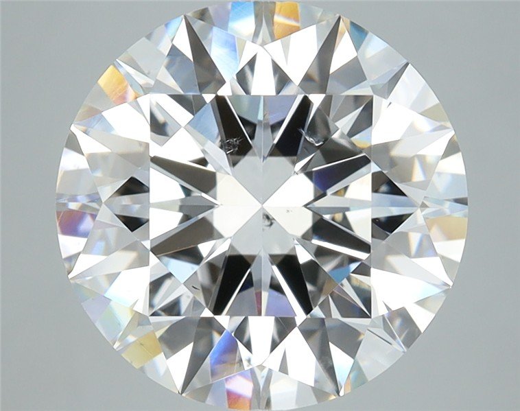 5.08ct H SI1 Rare Carat Ideal Cut Round Diamond