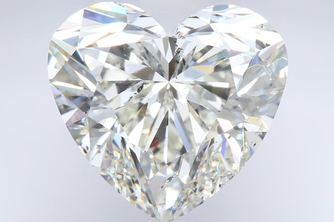 5.03ct J SI2 Rare Carat Ideal Cut Heart Diamond