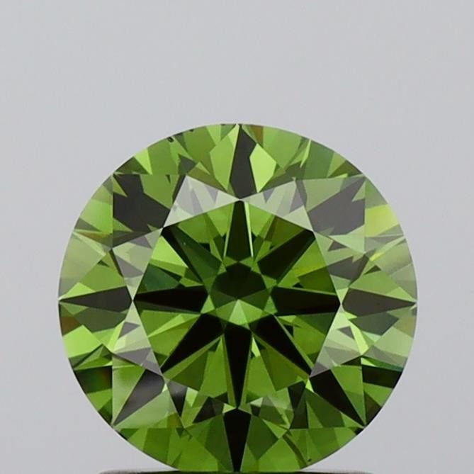 1.25 Ct. Fancy Intense Green Round Lab Diamond
