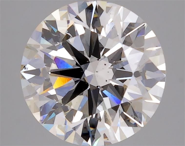 4.12ct F SI1 Rare Carat Ideal Cut Round Lab Grown Diamond