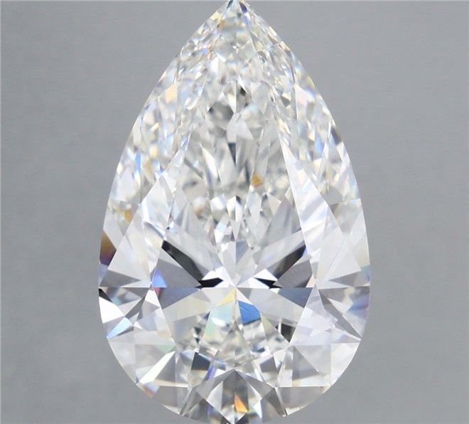 10.09ct F VVS2 Rare Carat Ideal Cut Pear Lab Grown Diamond