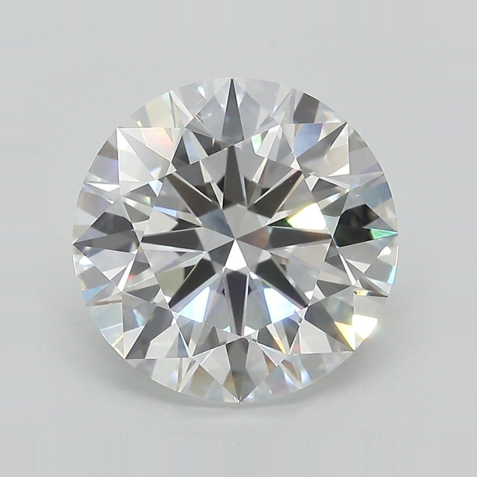 4.81ct F VVS2 Rare Carat Ideal Cut Round Lab Grown Diamond