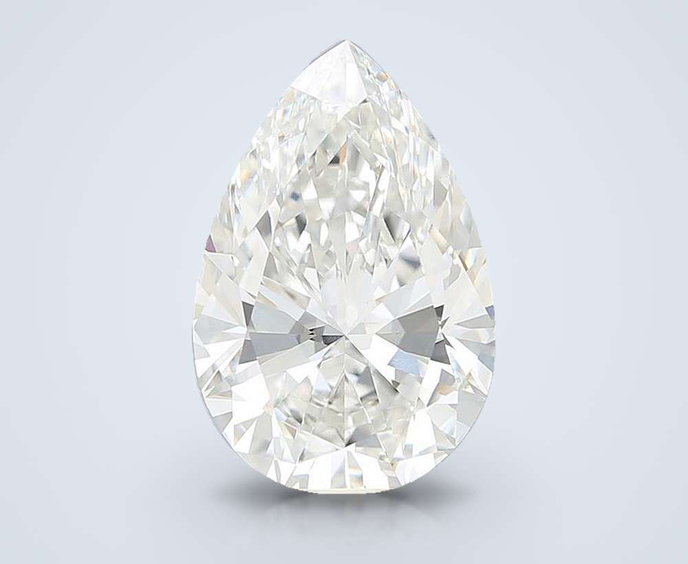 6.60 Carat Pear Lab Diamond