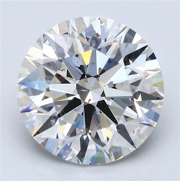 4.21ct H SI1 Rare Carat Ideal Cut Round Diamond