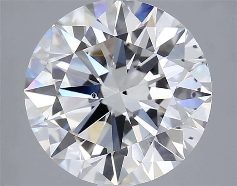 3.03ct F SI1 Excellent Cut Round Lab Grown Diamond