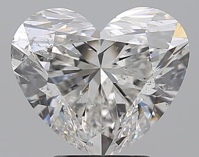3.02ct G SI2 Rare Carat Ideal Cut Heart Diamond
