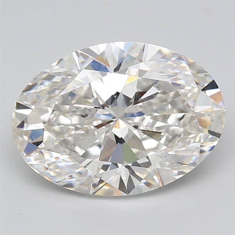 5.04ct F VS2 Rare Carat Ideal Cut Oval Lab Grown Diamond