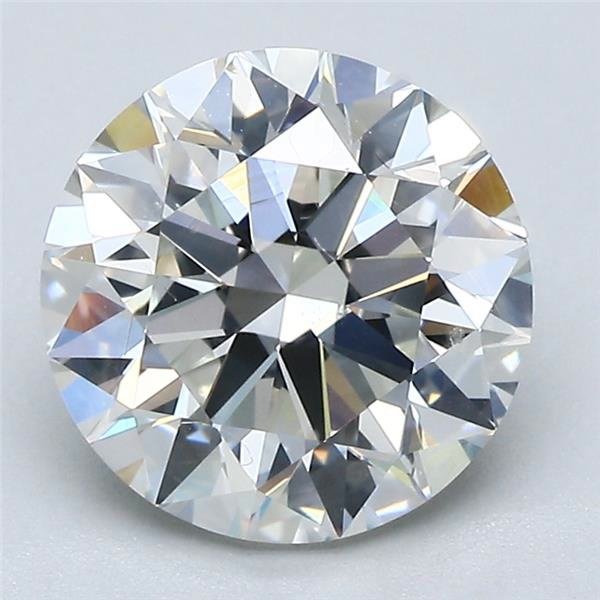 2.80ct J SI1 Rare Carat Ideal Cut Round Diamond