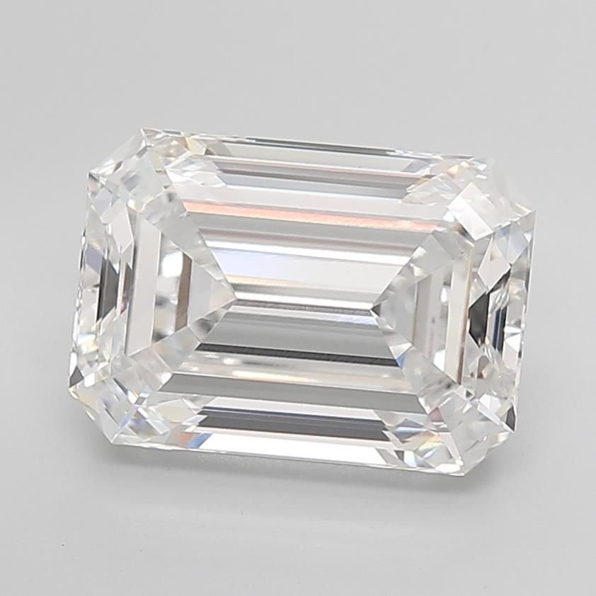 7.99ct E VS1 Rare Carat Ideal Cut Emerald Lab Grown Diamond