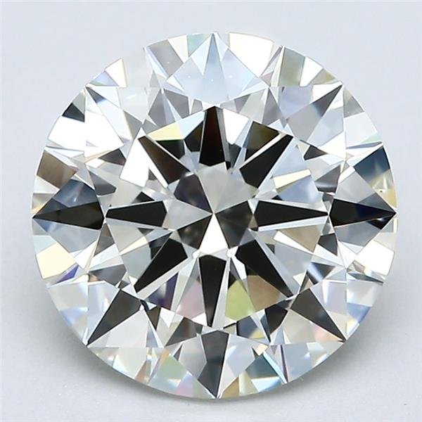 3.01ct K VS1 Rare Carat Ideal Cut Round Diamond