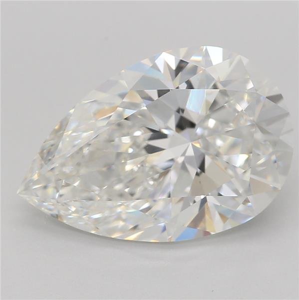 2.51ct F VS1 Rare Carat Ideal Cut Pear Lab Grown Diamond