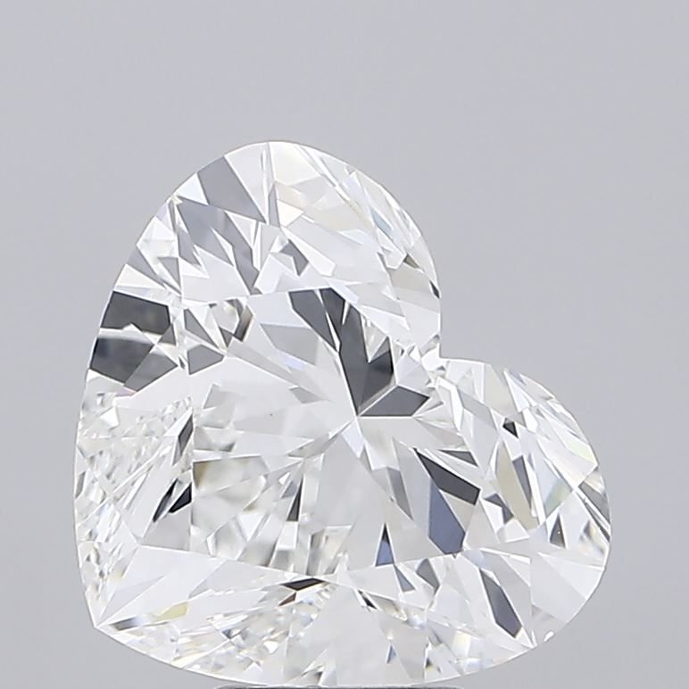 7.04ct F VS1 Rare Carat Ideal Cut Heart Lab Grown Diamond