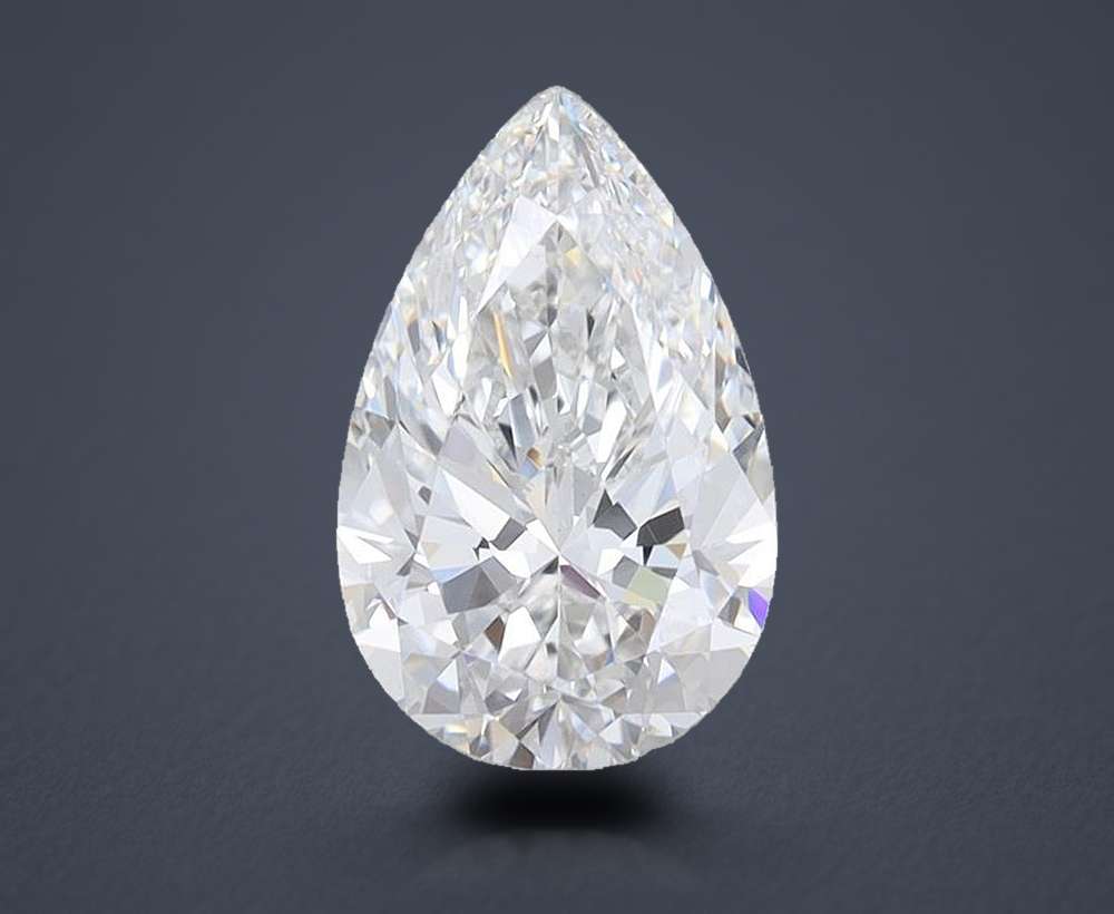 1.58 Carat Pear Lab Diamond