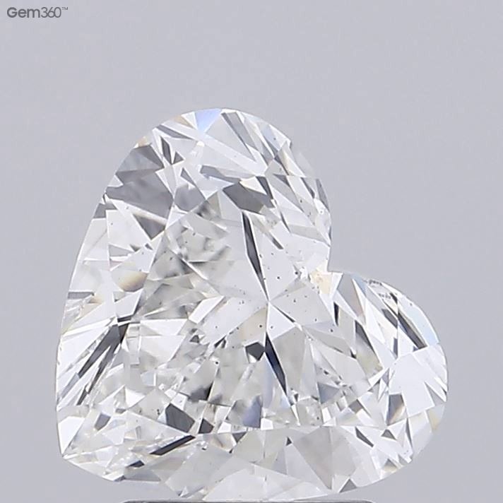 2.38ct F VS2 Rare Carat Ideal Cut Heart Lab Grown Diamond