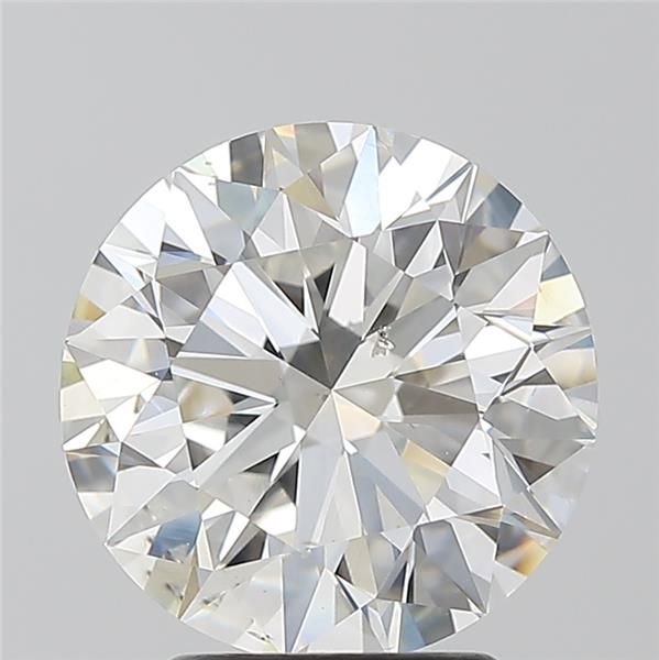 3.04ct F SI2 Rare Carat Ideal Cut Round Diamond