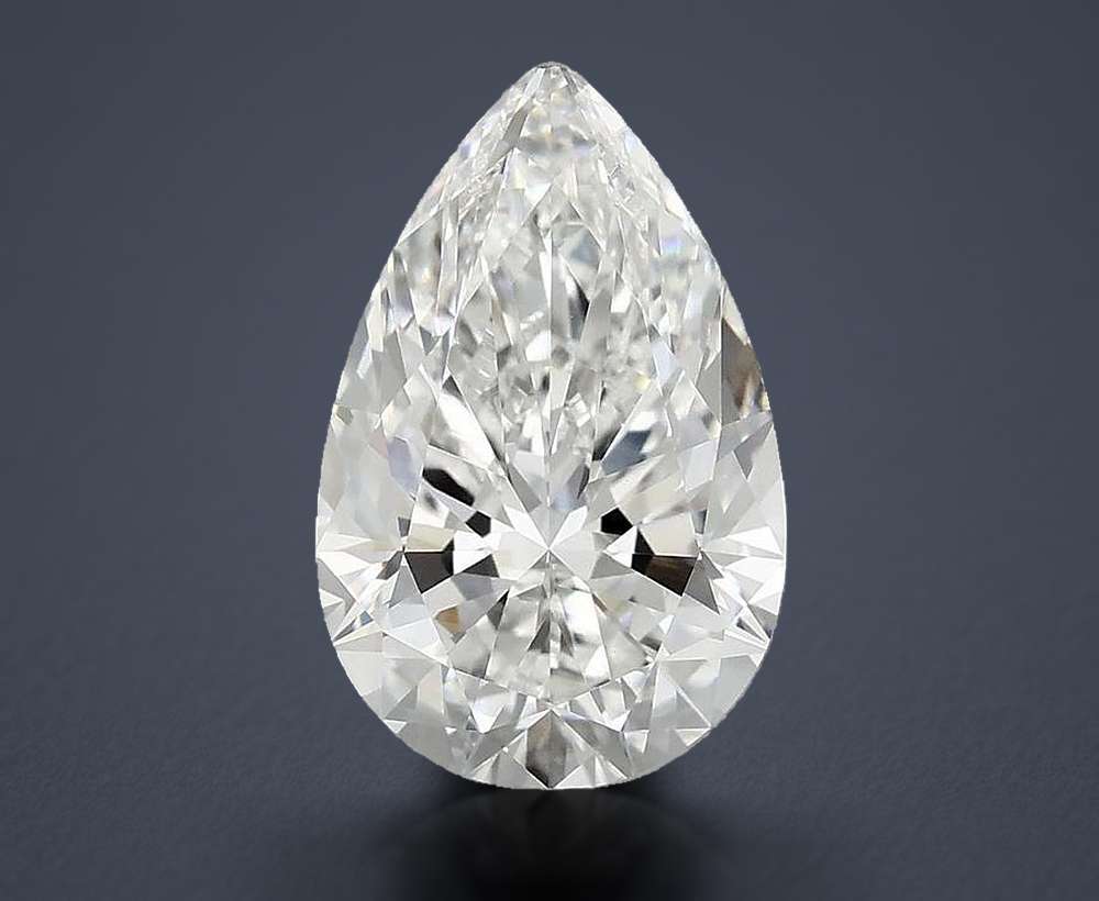 5.59 Carat Pear Lab Diamond