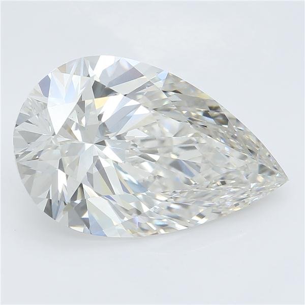 3.13ct I VS1 Rare Carat Ideal Cut Pear Lab Grown Diamond