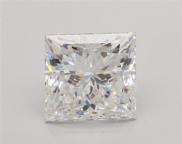 3.10ct E VS2 Rare Carat Ideal Cut Princess Lab Grown Diamond