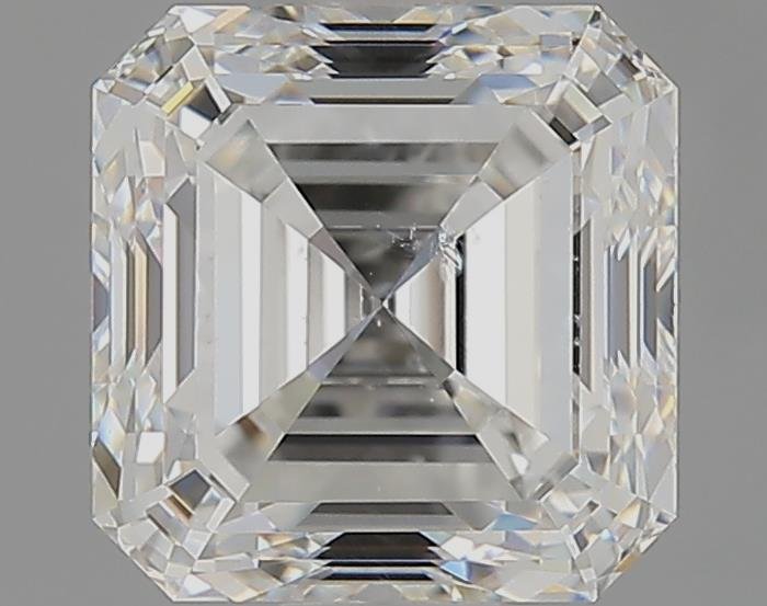 2.58ct F SI2 Rare Carat Ideal Cut Asscher Diamond