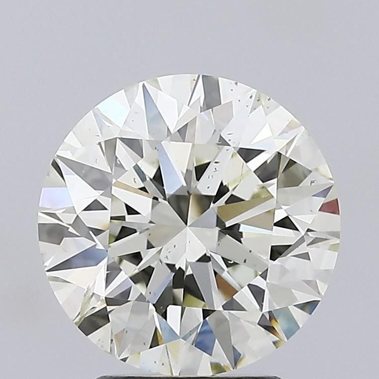 3.27ct J SI1 Rare Carat Ideal Cut Round Diamond