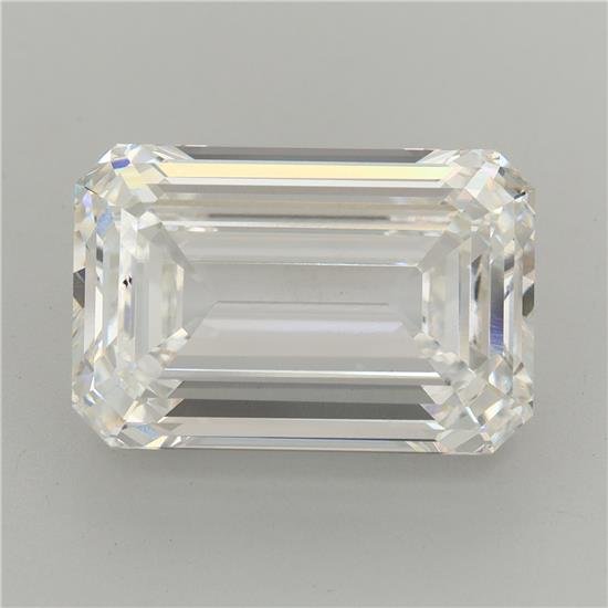 12.51ct F VVS2 Rare Carat Ideal Cut Emerald Lab Grown Diamond